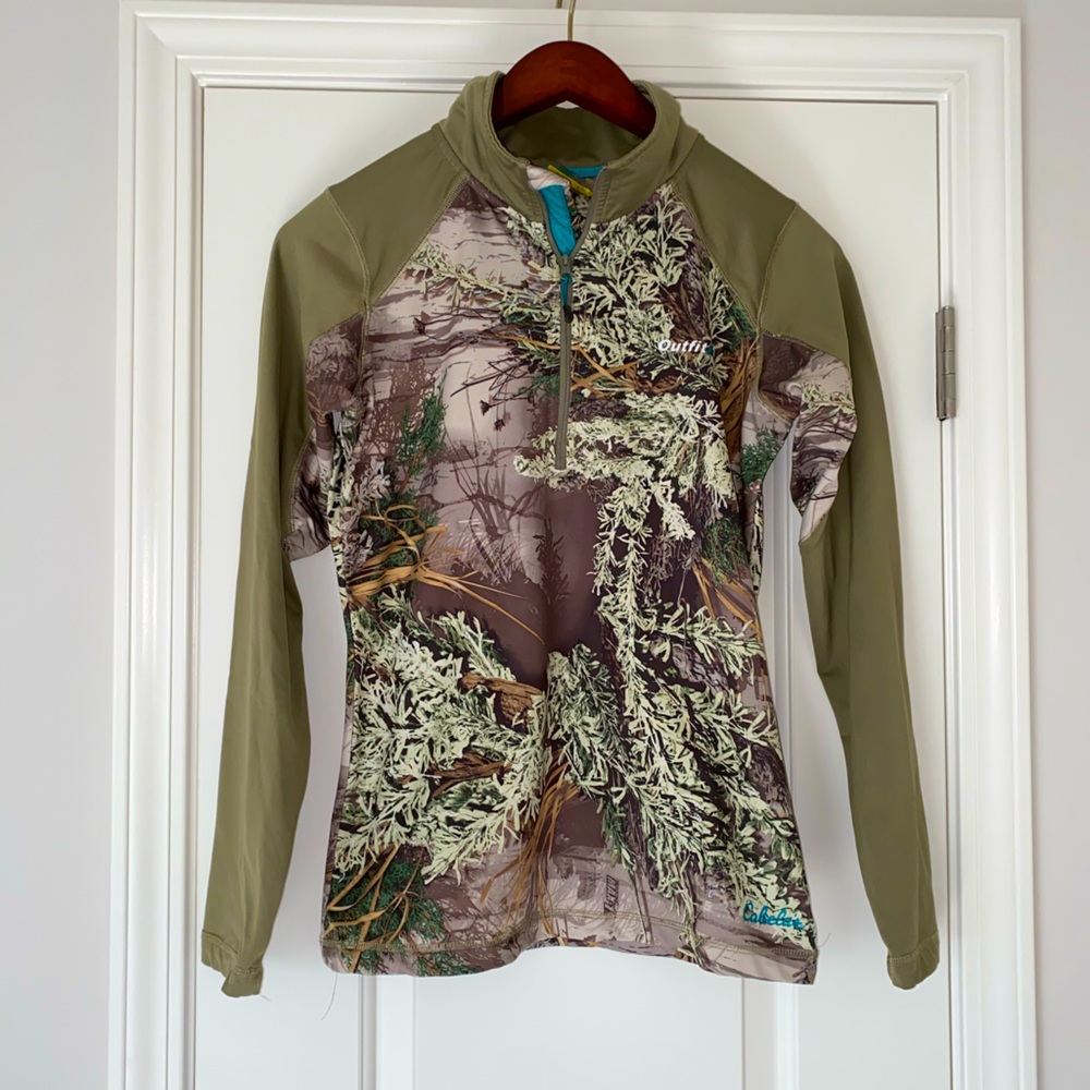 Cabela’s OutfitHER Camo Quarterzip.